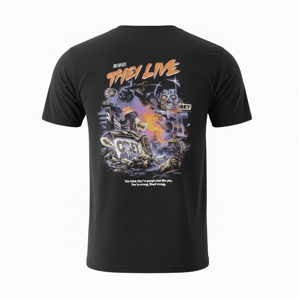 Obey Black 'They Live' Graphic Tee
